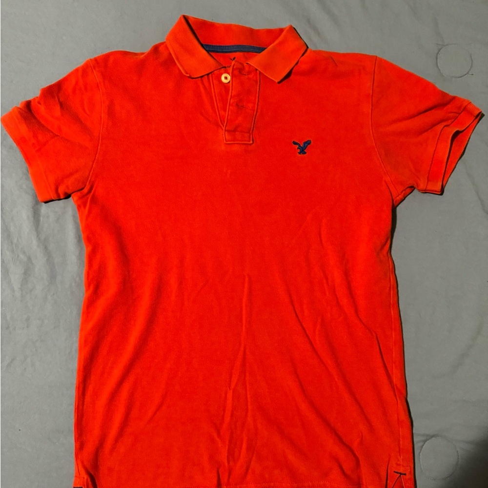 Red polo American eagle shirt